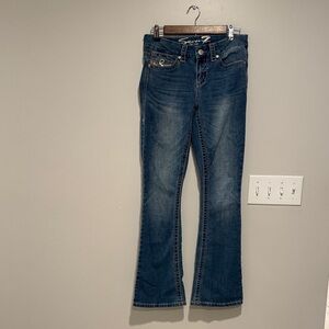 Seven Women's Boot Cut Jeans - Embellished Pockets - Size 6